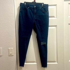 Express Dark Blue Size 14 Jeans. High Rise skinny